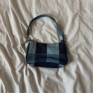 Chic Denim Patchwork Mini Bag